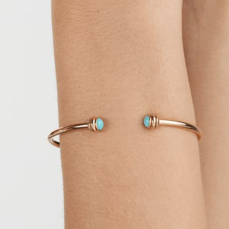 Possession open bangle bracelet